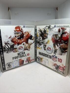 NCAA Football 10 & Madden NFL 10 (Sony PlayStation 3,PS3) 2 Game Lot